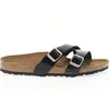 Image de Sandales plates - Birkenstock - YAO - Noir - Boucle - Semelle en caoutchouc