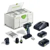Image de Perceuse-visseuse sans fil TXS 18 C 30-Set - FESTOOL - avec 2 batteries 18V 3.0Ah - chargeur - Systainer - 576896