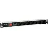 Image de Multiprise - EQUIP - 7 Prises Schuko CEE7/7 - Parasurtenseur - Aluminium - 1 8 m