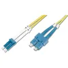 Image de Câble patch fibre optique - DIGITUS - 2 m - LC vers SC - Monomode - Duplex - 10 GBit/s