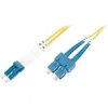Image de Cordon de raccordement - DIGITUS - SC-APC vers LC-UPC - 3 m - Fibre optique - Bleu