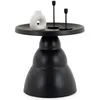 Image de Table basse ronde LORIS Design Moderne Diamètre 50 cm Noire Table dappoint Design en Métal