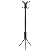 Image de Porte-manteaux ARIST portant pour vêtements sur pied hauteur 174 cm avec 8 crochets meuble dentrée en métal laqué noir