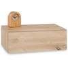 Image de Chevet suspendu OCEANE en bois coloris chêne artisan étagère murale avec 1 tiroir sans poignée