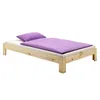 Image de Lit futon THOMAS couchage simple 90 x 200 cm 1 place / 1 personne en pin massif vernis naturel