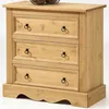 Image de Commode buffet style mexicain pin massif finition cirée