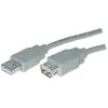 Image de S-Conn USB 2.0 1.8m 18 m USB A USB A 2.0 Mâle-Femelle Gris