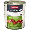 Image de Aliment complet - Animonda - GranCarno Adult - Pâtée pour chiens - Rind & Entenherzen - 6 x 800g