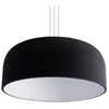 Image de Lampe à suspension - TRIO - BARON - Noir et blanc - D 52 cm - Design vintage moderne