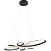 Image de Suspension LED 32W noire mat dimmable H150cm - Trio - Fly