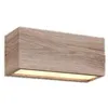 Image de Applique murale extérieure 2xE14 imitation bois fonte daluminium IP44 - Trio - Mayenne
