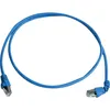 Image de Câble de raccordement réseau RJ45 Telegärtner - 1x RJ45 mâle - 1x RJ45 mâle - 1 m - bleu ignifuge sans halogène