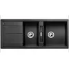 Image de Évier - BLANCO - Metra 8S - SILGRANIT® - 2 cuves - 1 égouttoir réversible - anthracite