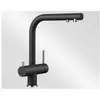 Image de Mitigeur Fontas II Anthracite - Blanco - Pivotant - Monotrou - Inox lissé