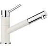 Image de Robinetterie dévier - BLANCO - Kano S - Blanc doux - Bec extractible - Finition chromée
