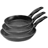 Image de STONELINE® Lot de 3 Poêles 20/24/28 cm - Revêtement Antiadhésif avec de vraies particules de pierre - adaptées à lInduction