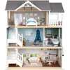 Image de Maison de poupée en bois blanc SMALL FOOT - Meublée - 63 x 32 cm - Pour enfant de 3 ans et plus