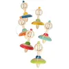 Image de Toupie en bois - Small foot company - Toupie en bois avec ficelle - Hauteur 9 cm - Mixte - 3 ans