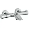 Image de Mélangeur bain-douche thermostatique ZENTA - KLUDI - Laiton Chromé - Monotrou - Economie deau