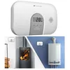 Image de Détecteur de monoxyde de carbone VisorTech COM-250 avec écran LCD - mural - blanc - 85 db - DIN EN 50291-1