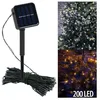 Image de Guirlande lumineuse solaire - LUNARTEC - 200 LED blanc chaud - 22 m - 8 modes - Économie dénergie