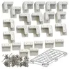 Image de Kits de fixation pour panneau solaire - Revolt - 4 pièces - ABS - Installation facile - Coloris gris