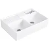 Image de Evier timbre doffice VILLEROY ET BOCH Tradition 2 bacs 895 x 63 céramique vidage manuel blanc