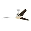 Image de Ventilateur de plafond - CasaFan - Eco Aviatos 162 - Blanc et marron - 6 vitesses - Économie dénergie