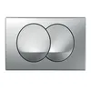 Image de Plaque de commande Geberit Delta Zero double touche mat chromé