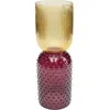 Image de Vase - KARE - Marvelous Duo - Jaune et Violet - 38 cm - Verre teinté - Design contemporain