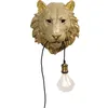 Image de Applique murale - KARE - Lion doré - E27 - 40 Watts - Intérieur