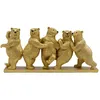 Image de Déco ours dorés danseurs Kare Design