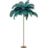 Image de Lampadaire - KARE - Plumes 165cm - Vert - Métal doré - E27