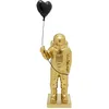 Image de DÃ©co astronaute dorÃ© ballon coeur noir Kare Design en occasion ou reconditionné