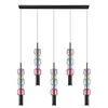 Image de Suspension Candy Bar Colore 100cm Kare Design - Style rétro - Abat-jours en verre teint - Réglable en hauteur