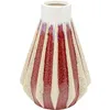 Image de Vase - KARE - Tic Tac - Rouge - Grès - 24 cm de hauteur