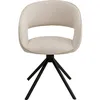 Image de Chaise avec accoudoirs pivotante Gina noire Kare Design