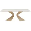 Image de Table Gloria 200x100cm beige grès blanc Kare Design