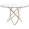 Image de Table Molekular 120cm dorée Kare Design