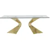 Image de Table Gloria 200x100cm dorée Kare Design