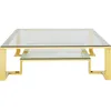 Image de Table basse Rush 120x120cm dorée Kare Design