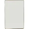 Image de Miroir Curve rectangulaire 120x80cm laiton Kare Design
