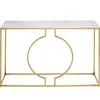 Image de Console Miami Loft 120x35cm blanche et dorée Kare Design