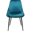 Image de Chaise East Side velours bleu-vert Kare Design