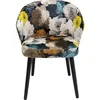 Image de Chaise avec accoudoirs Pivoines jaunes Kare Design