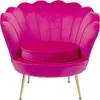 Image de Fauteuil Water Lily velours fuchsia Kare Design