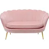 Image de Canapé Water Lily 2 places velours rose Kare Design