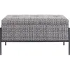 Image de Banc-coffre Iceland blanc et noir 80x40cm Kare Design