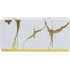 Image de Buffet Cracked blanc et doré Kare Design