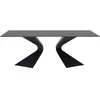 Image de Table Gloria 200x100cm grès noir Kare Design
